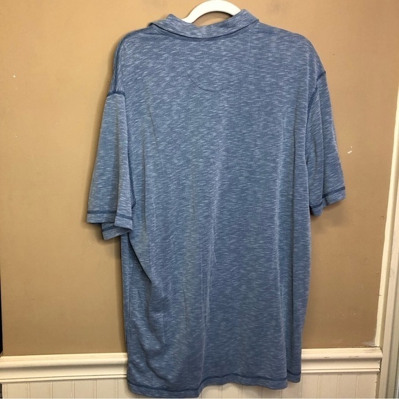 Roundtree & Yorke Caribbean Light Blue Modal Blend Polo Shirt Size L NWT - Picture 2 of 6